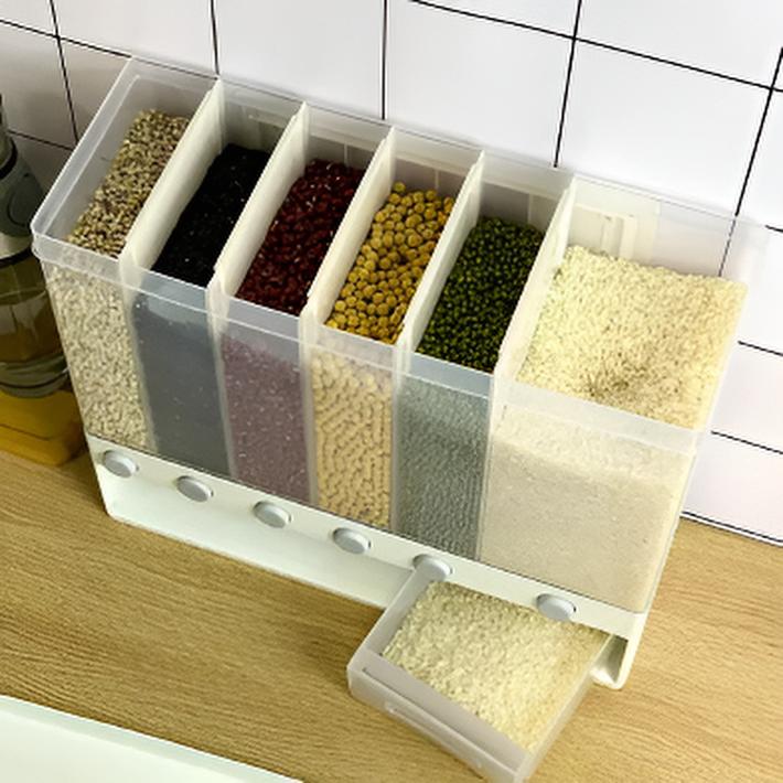 🥣 Organizador de Granos Familiar 6 en 1