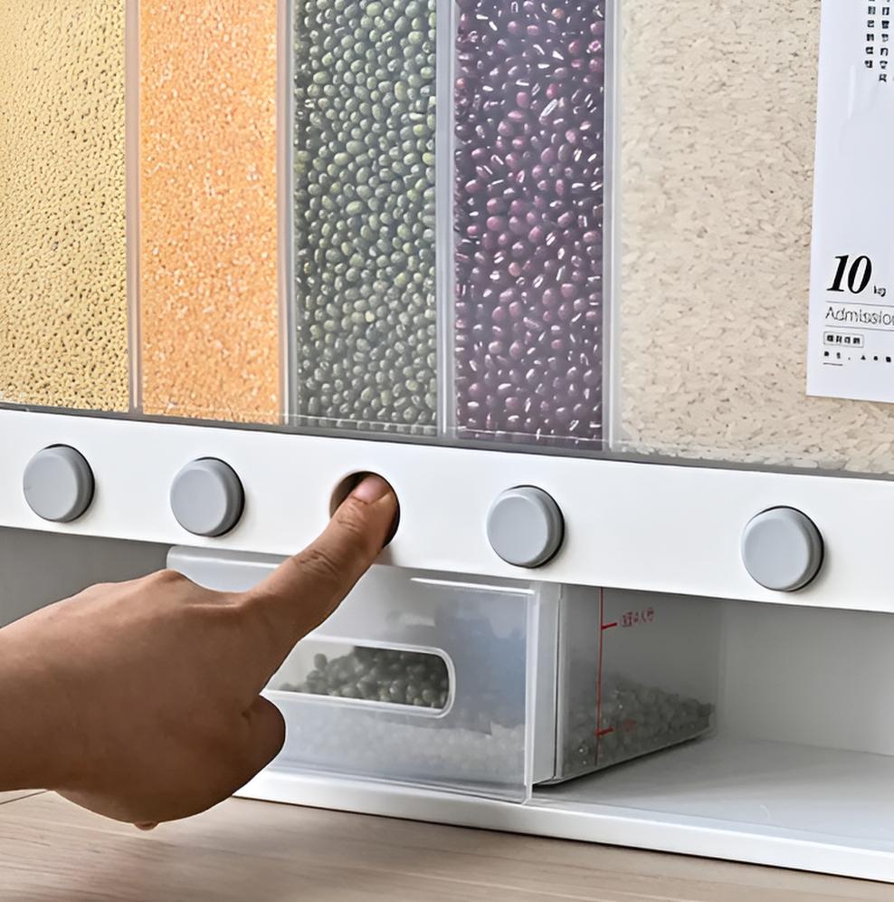 🥣 Organizador de Granos Familiar 6 en 1