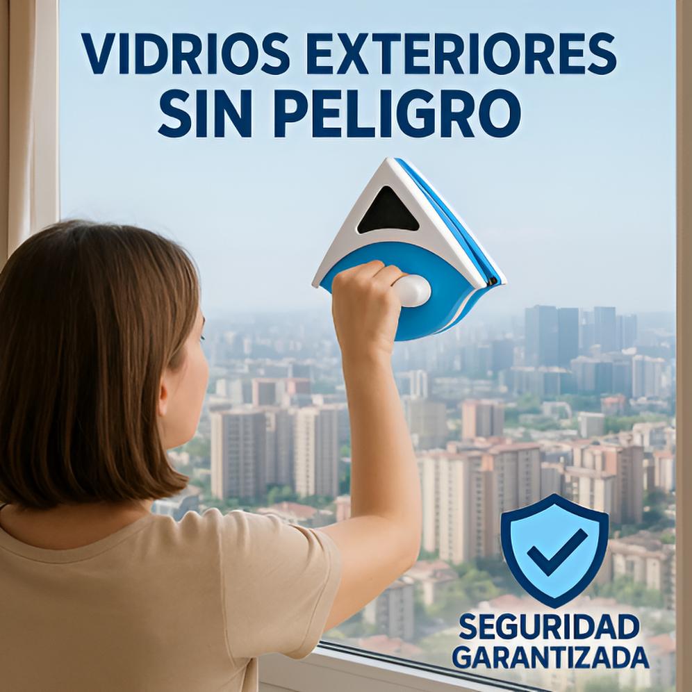 🧼 LimpiaVidrios 2 en 1 Magnético Power™