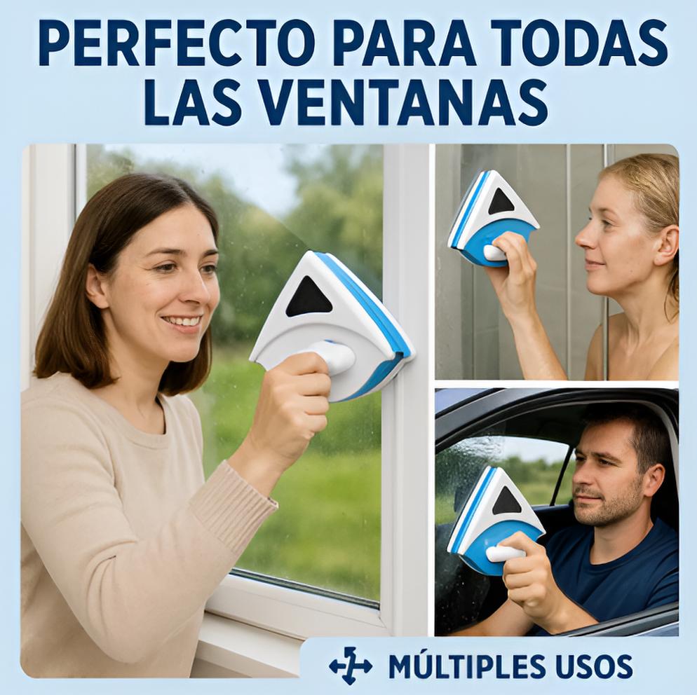🧼 LimpiaVidrios 2 en 1 Magnético Power™