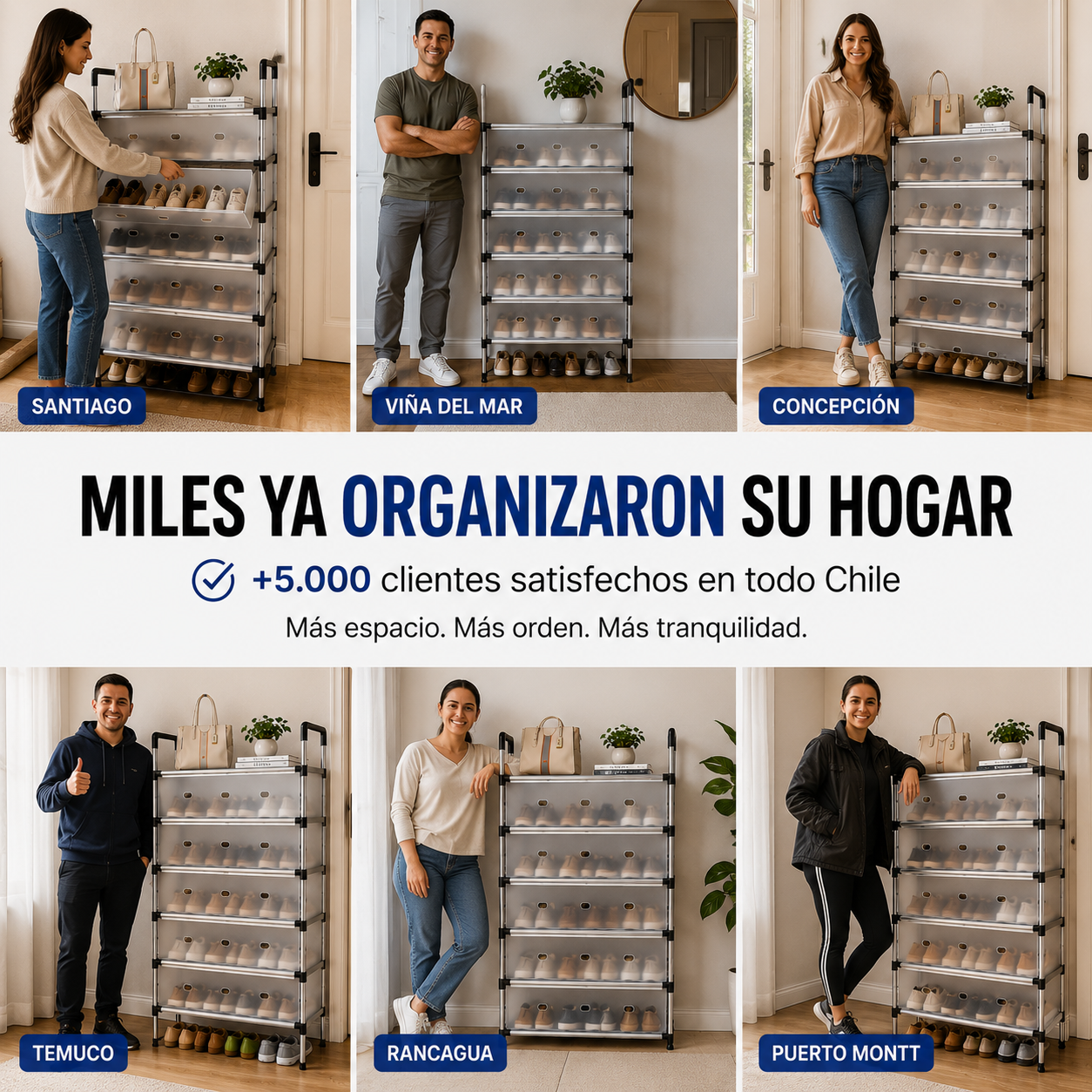👟 Organizador de Zapatos SpaceHome™ – Recupera el orden de tu hogar