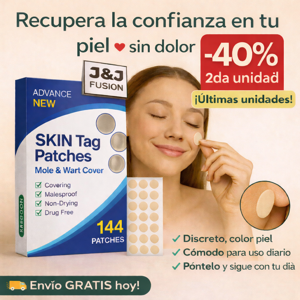 SkinClean™ – Parches Para Verrugas y Lunares – Tratamiento mensual✨