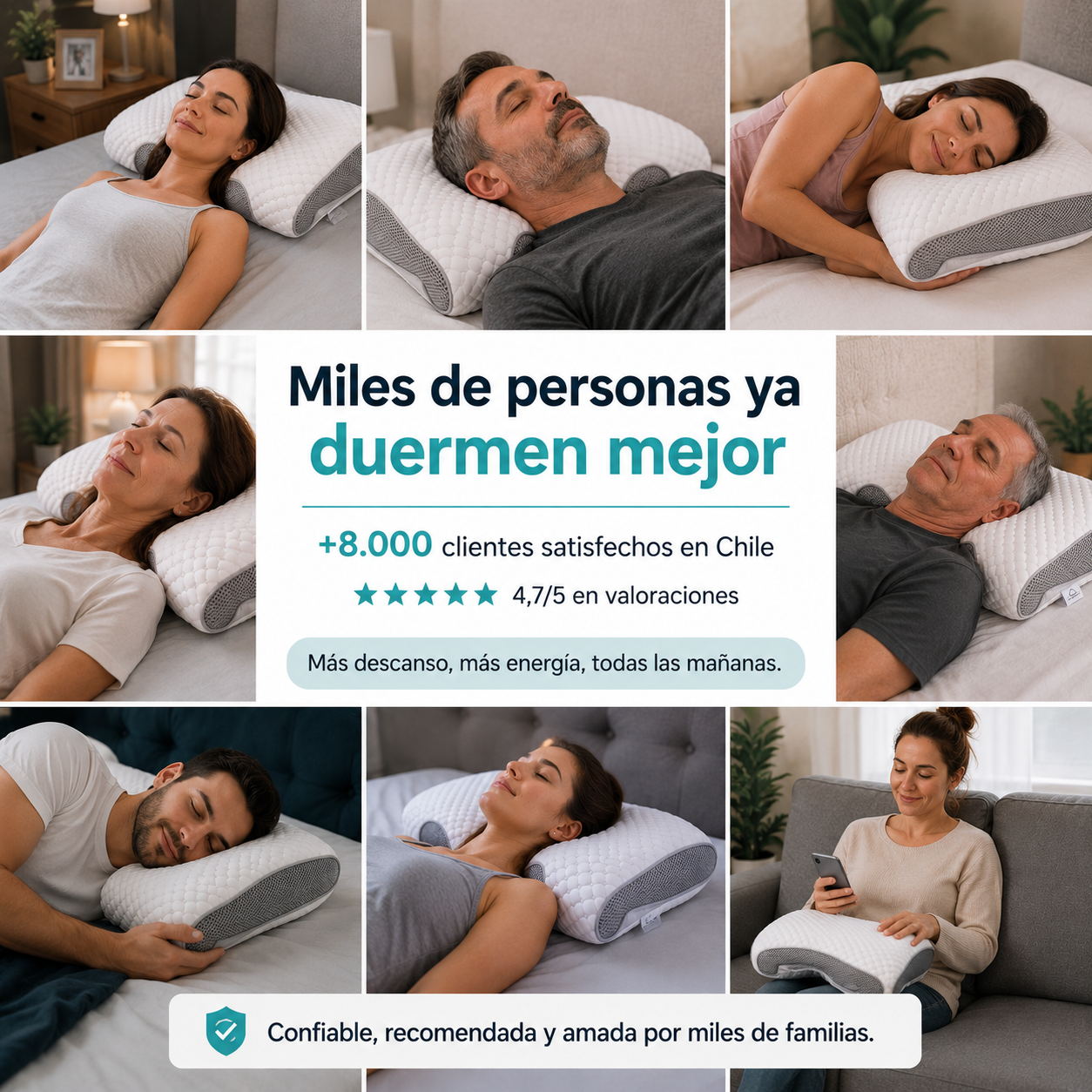 Almohada Cervical Ergonómica™ – Despierta realmente descansado