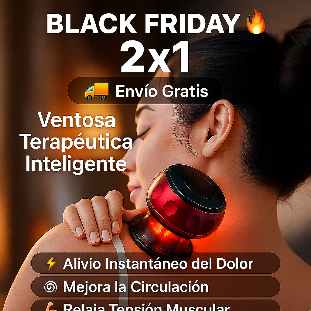Ventosa Terapéutica Inteligente 4 en 1 – Alivio Instantáneo ✨