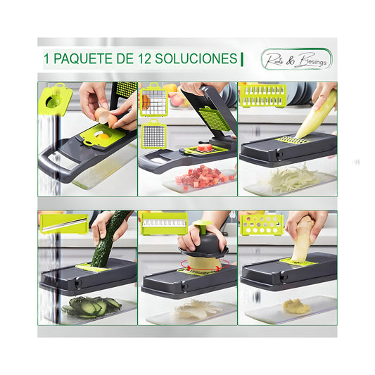 Cortador Premium de Verduras 14 en 1 – NicerPro Inox