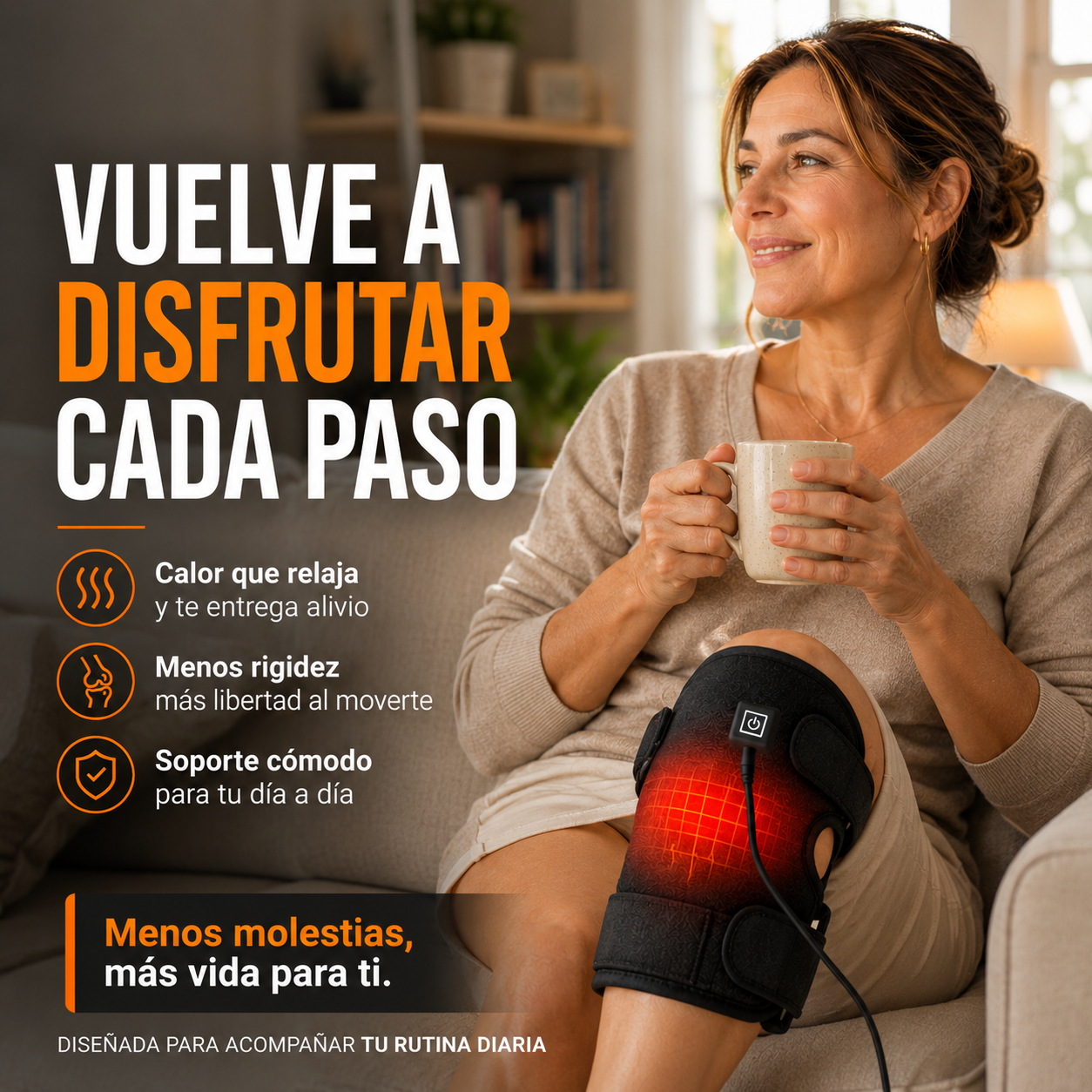 🦵 Rodillera Térmica MoveFlex™ – Vuelve a moverte con comodidad