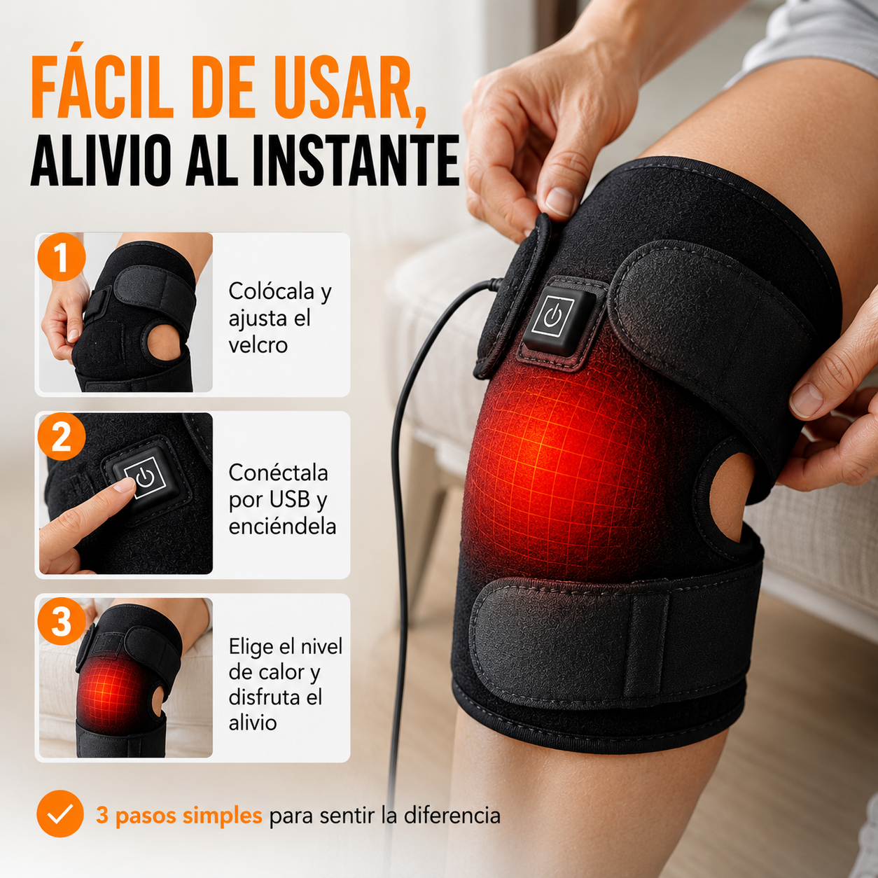 🦵 Rodillera Térmica MoveFlex™ – Vuelve a moverte con comodidad
