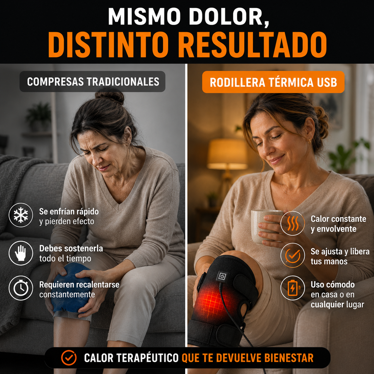 🦵 Rodillera Térmica MoveFlex™ – Vuelve a moverte con comodidad