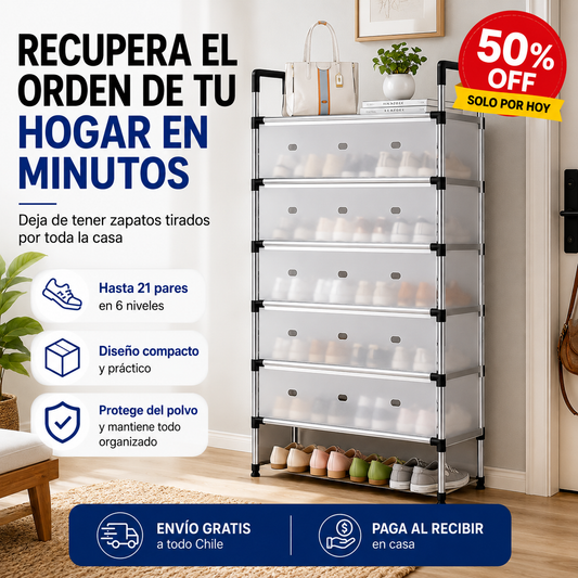 👟 Organizador de Zapatos SpaceHome™ – Recupera el orden de tu hogar