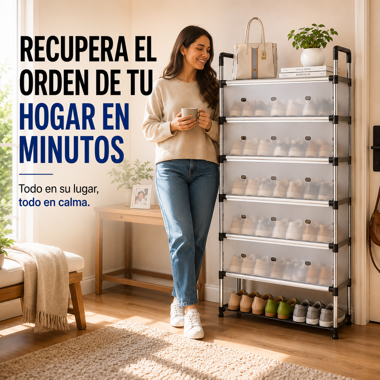 👟 Organizador de Zapatos SpaceHome™ – Recupera el orden de tu hogar
