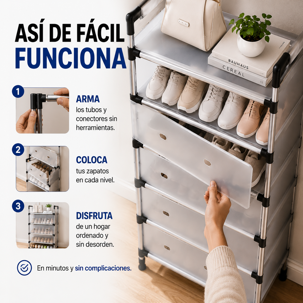 👟 Organizador de Zapatos SpaceHome™ – Recupera el orden de tu hogar