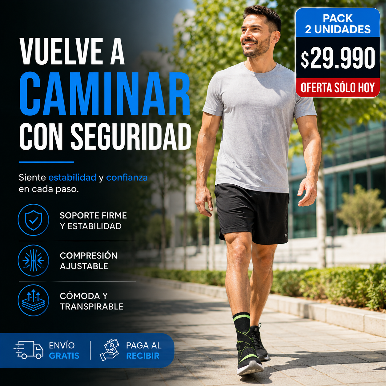 Tobillera Estabilizadora StepSafe™ – Vuelve a Caminar con Seguridad🚶