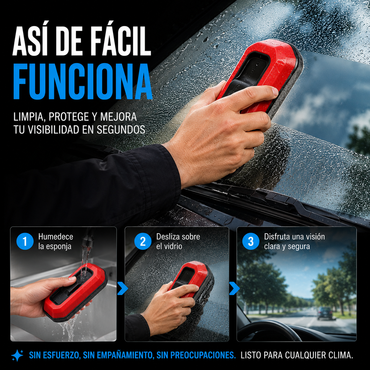 🌧️ManejaClaro™ — Limpia tus vidrios empañados al instante