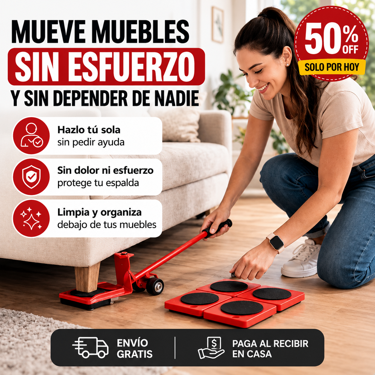 Kit MueveFácil Pro – Mueve muebles sin esfuerzo y sin ayuda ✅