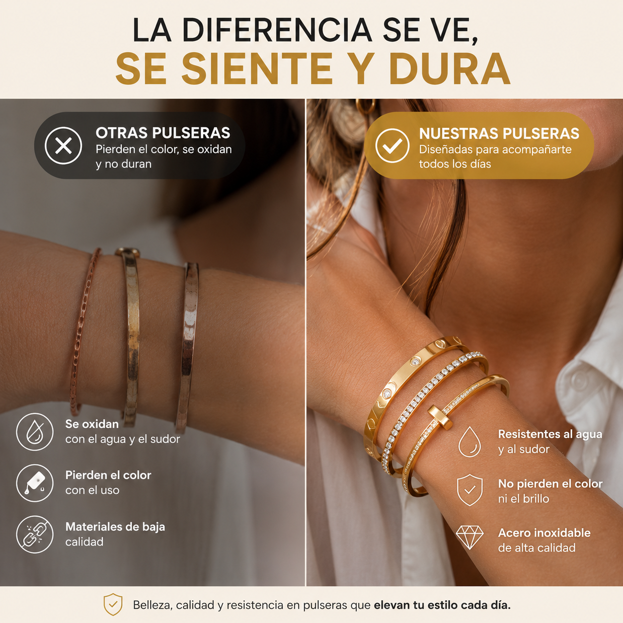 ✨ Set de Pulseras Brillo Eterno™ – Elegancia todos los días