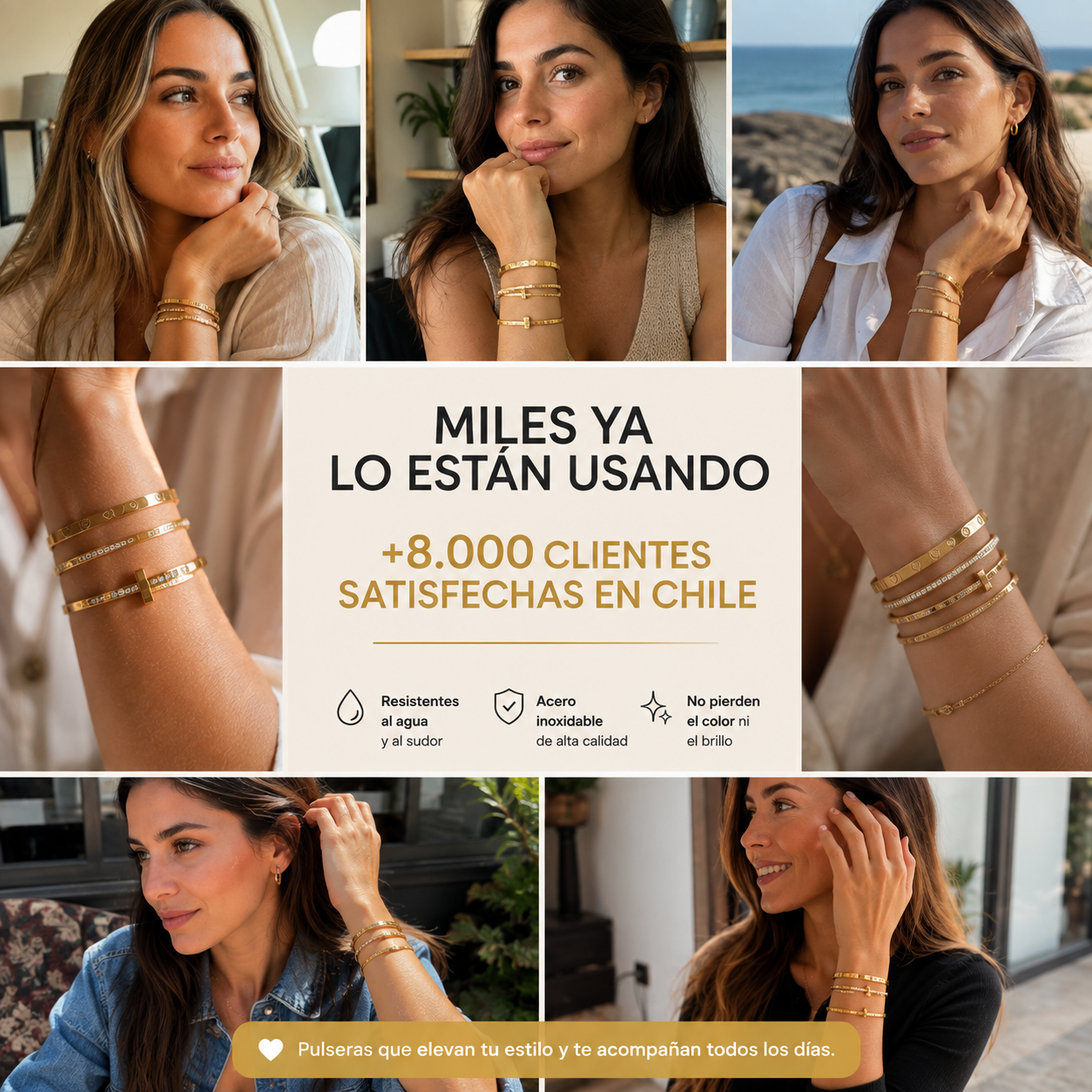 ✨ Set de Pulseras Brillo Eterno™ – Elegancia todos los días