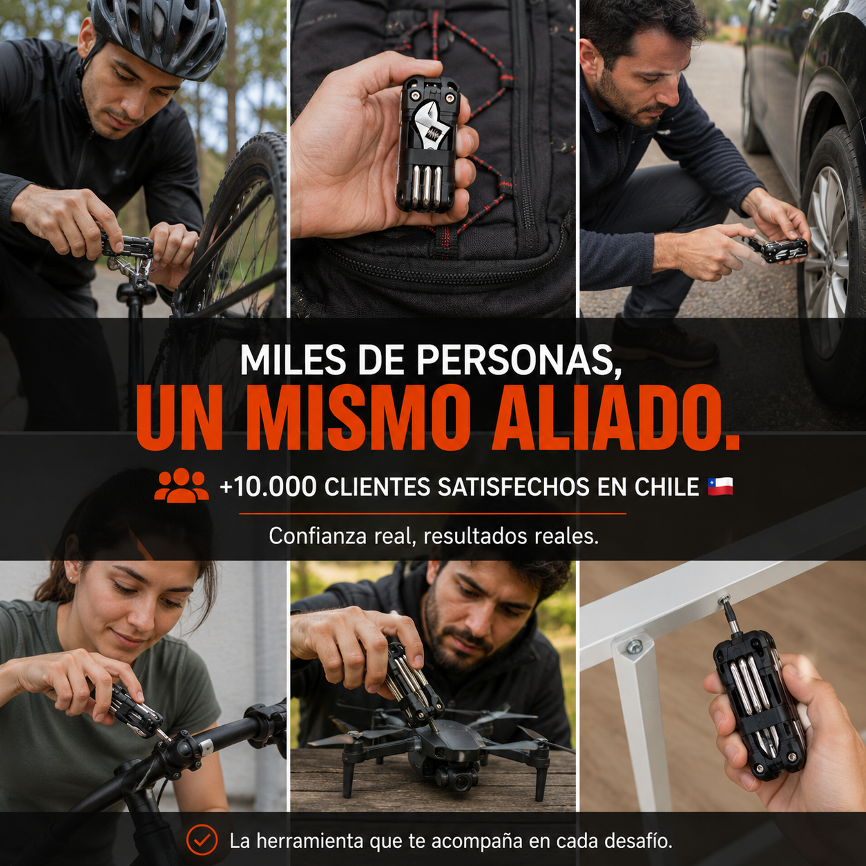 🔧 Herramienta Multifunción 16 en 1 – Resuelve imprevistos donde estés