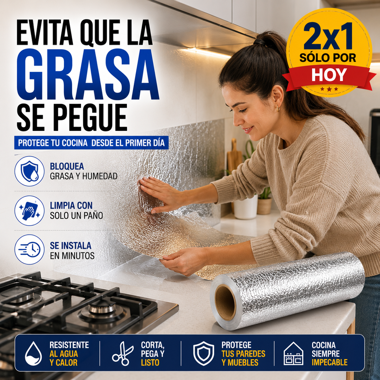 🔥 Rollo Protector antigrasa