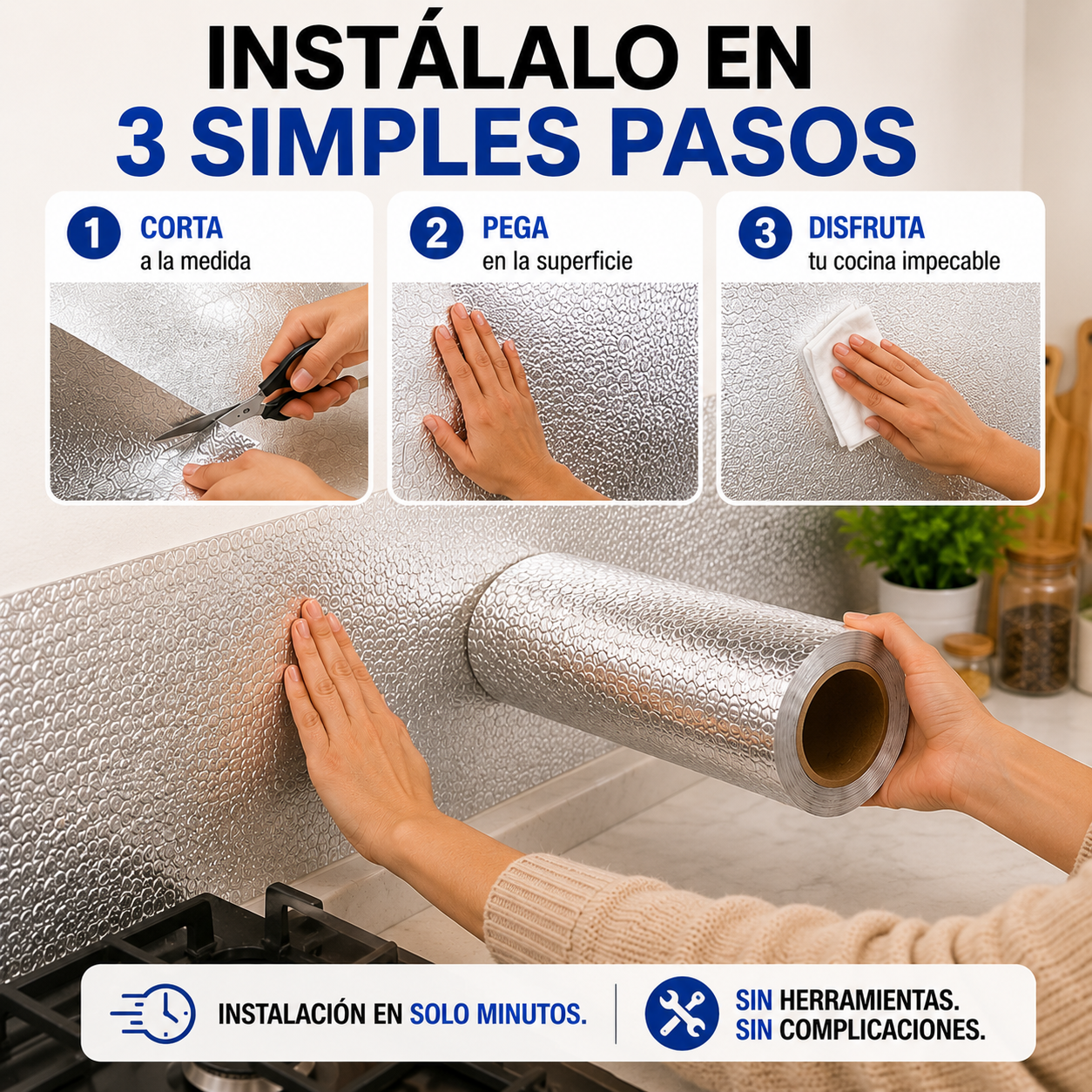 🔥 Rollo Protector Antigrasa™ — Protege tu cocina al instante