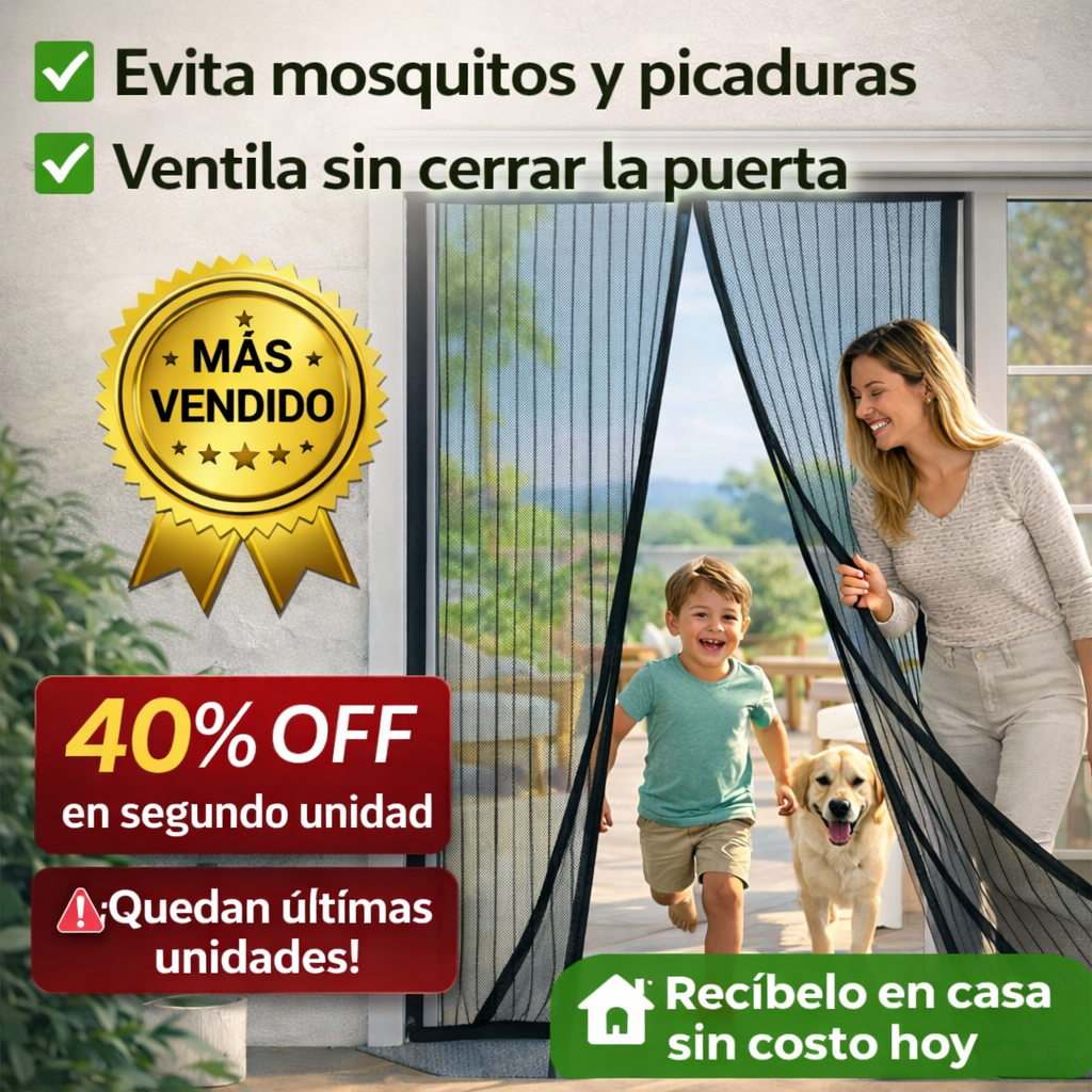 Malla Antimosquitos para Puerta 🦟🚫 – Aire Fresco Sin Picaduras