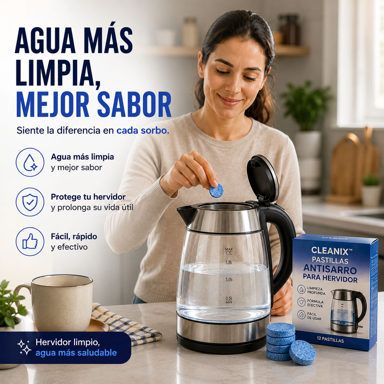 💧 2x1 Cleanix™ – Recupera el sabor de tu agua al instante