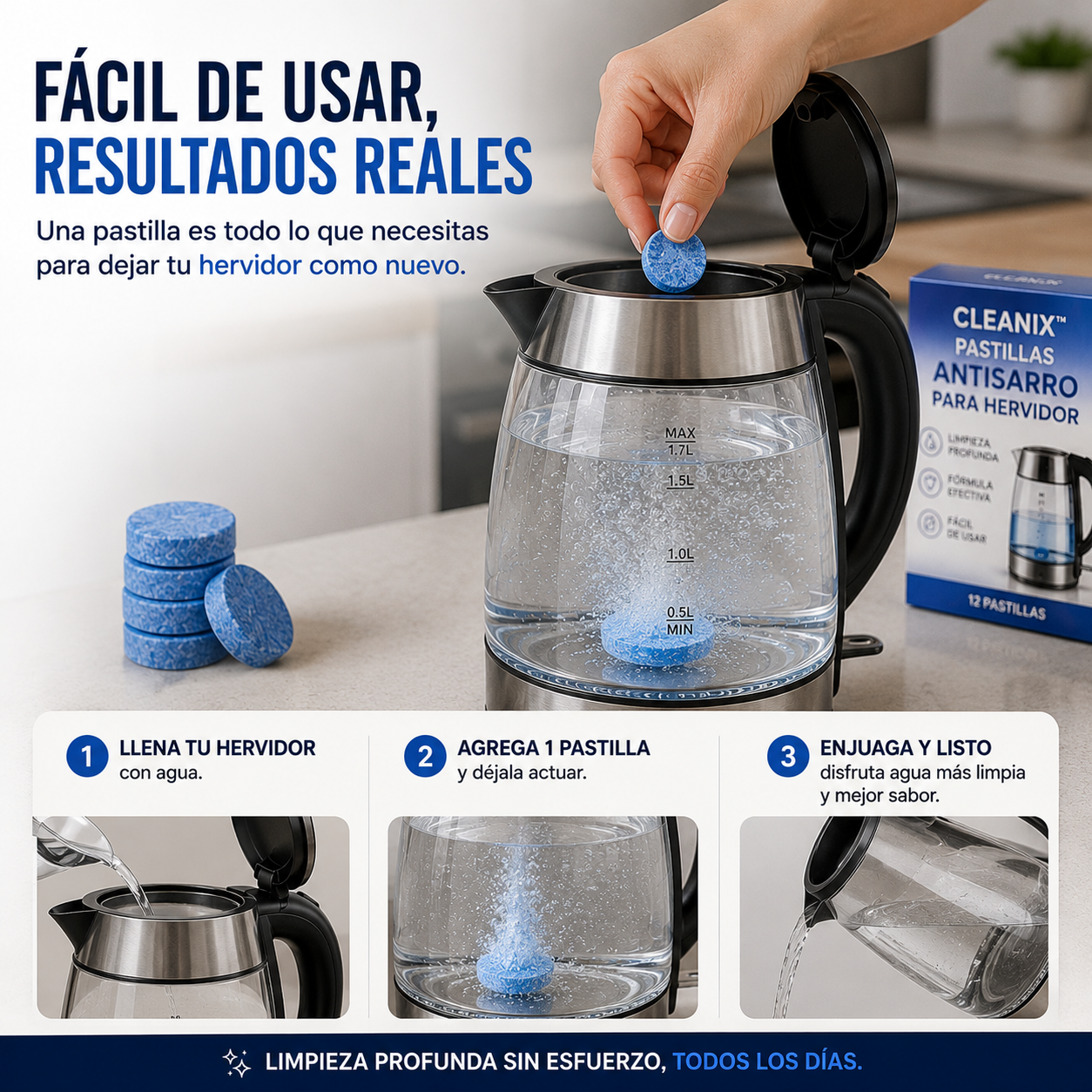 💧 2x1 Cleanix™ – Recupera el sabor de tu agua al instante