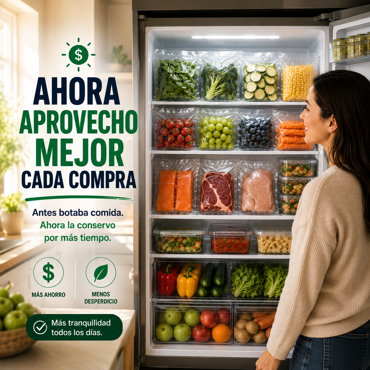 💰 RindeMás™ | Selladora al vacío para que tus compras duren más