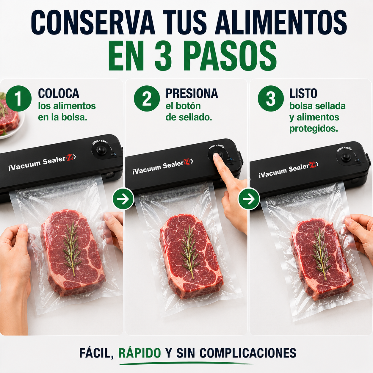 💰 RindeMás™ | Selladora al vacío para que tus compras duren más