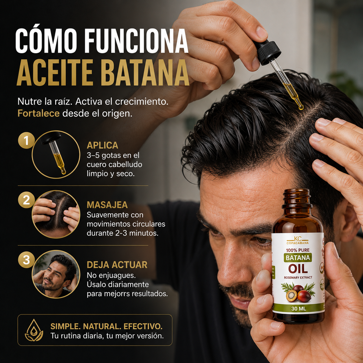 🌿Aceite Capilar Batana™ – Menos caída, cabello más fuerte