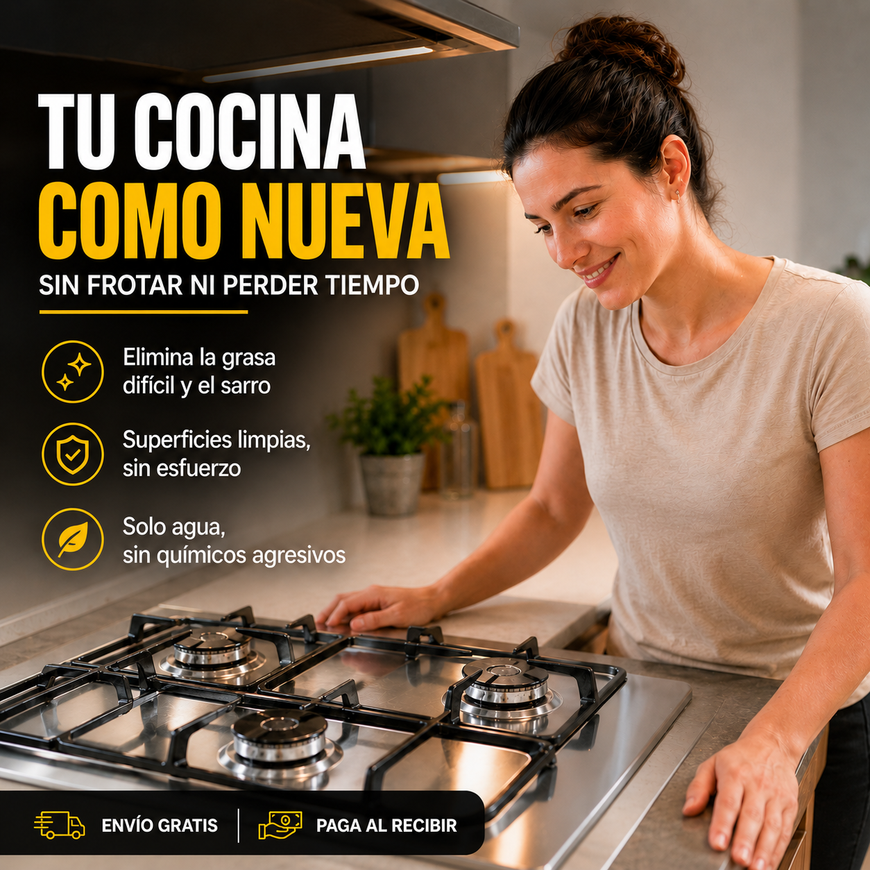 ♨️ Limpiador VaporMax™ – La grasa difícil ya no tiene dónde esconderse