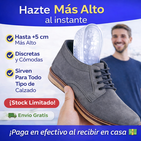 👟Kit plantillas aumenta estatura — Recupera tu confianza👑
