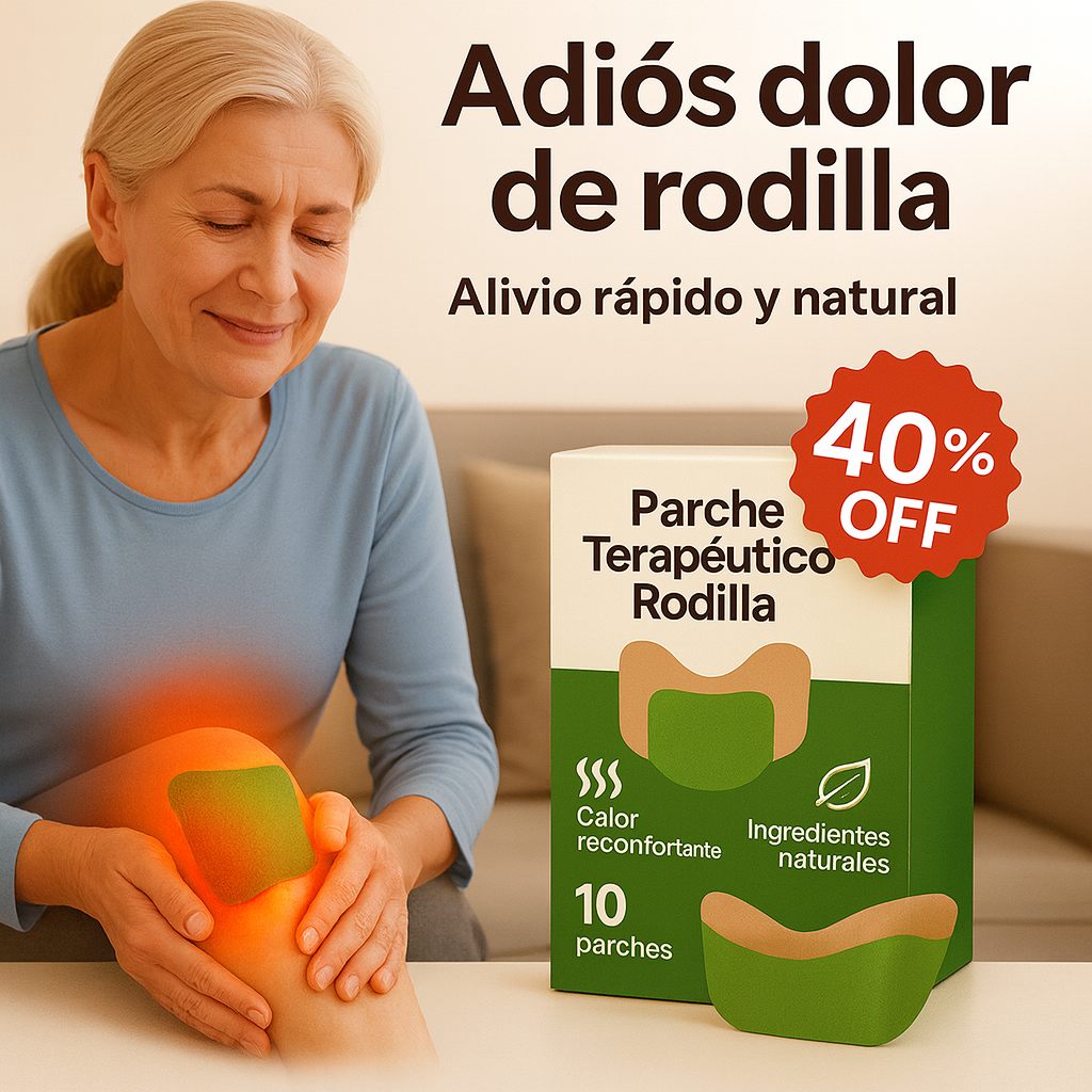 Parche Terapéutico CalorKnee ♨️🌿 — Pack x 10 — Alivio cálido inmediato