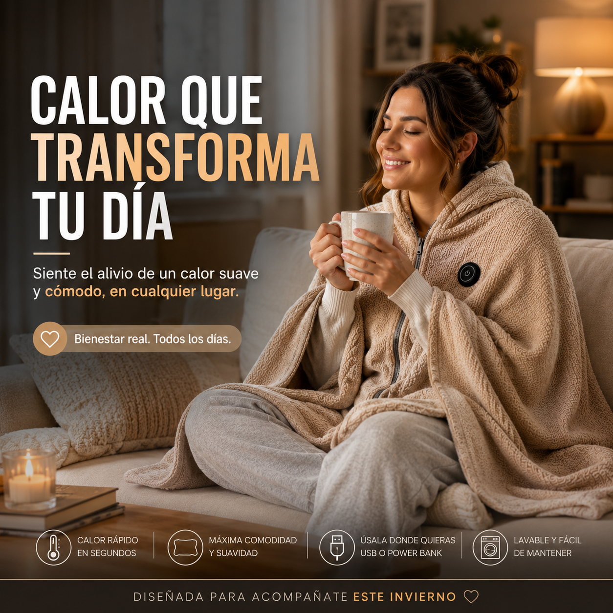 🔥Calorcito™ — Tu Mantita Portátil que llevas donde quieras