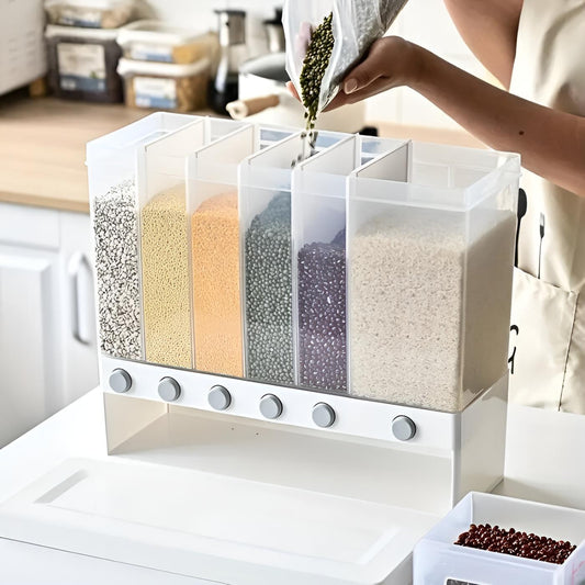 🥣 Organizador de Granos Familiar 6 en 1