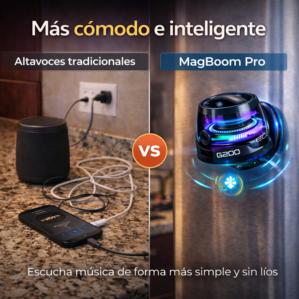 2x1 MagBoom Pro™💥 – El parlante que se pega donde quieras